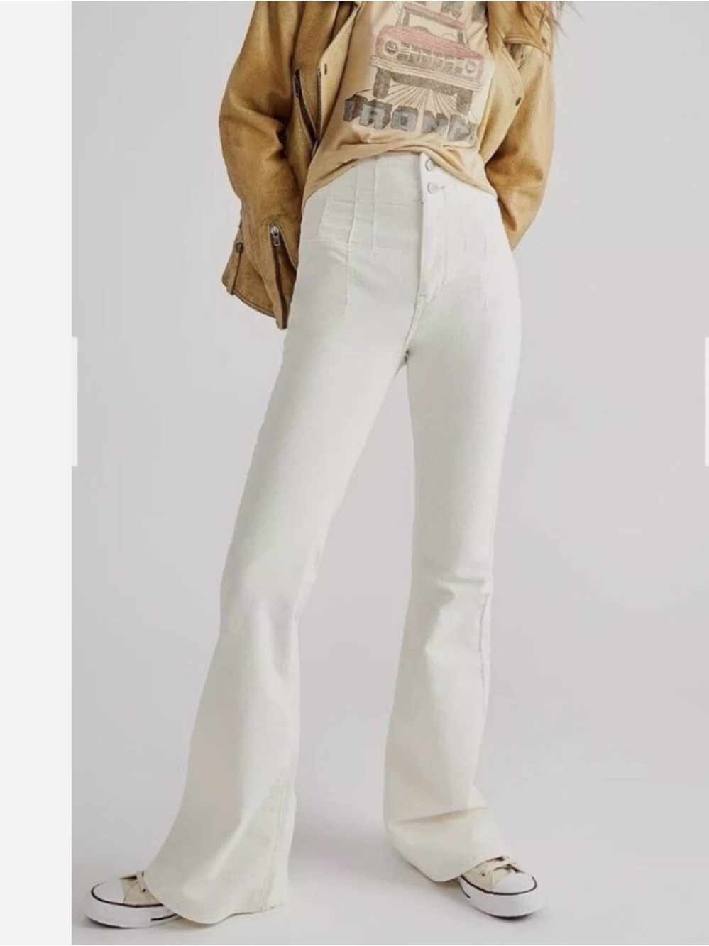 Free People We The Free Jayde High-Rise Stretch Flare Jeans! Sz 28 🤍